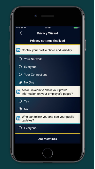 Privacy Wizard screenshot 3