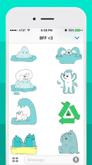 CatastroFriends. Animated Eco Stickers by CsaK screenshot 4