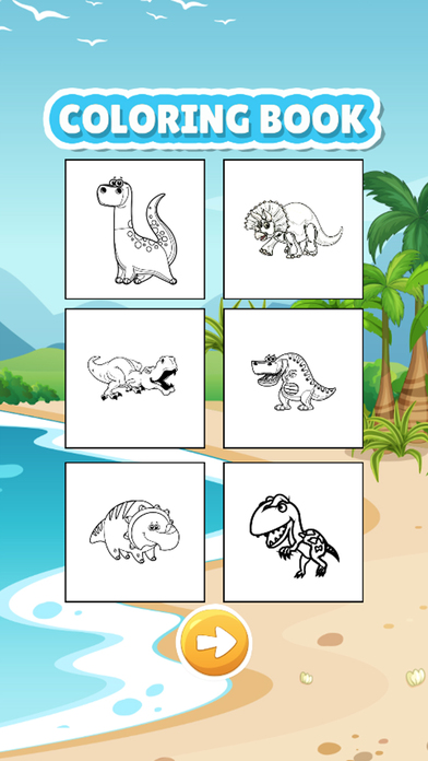 Dinosaur World Park Coloring Game Jurassic for Kid screenshot 2
