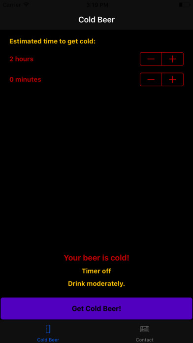 ColdBeer - Get your beer cold right on time! screenshot 2