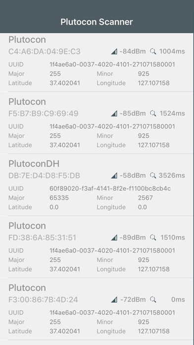 Plutocon Scanner screenshot 2