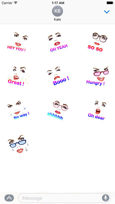 Sexy Face Stickers Pack screenshot 4