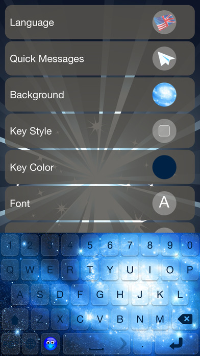Galaxy Emoji Keyboard – Space Color Themes & Fonts screenshot 2