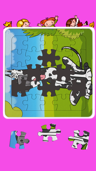 Puppy pet jigsaw puzzle game for cute toddlers screenshot 3