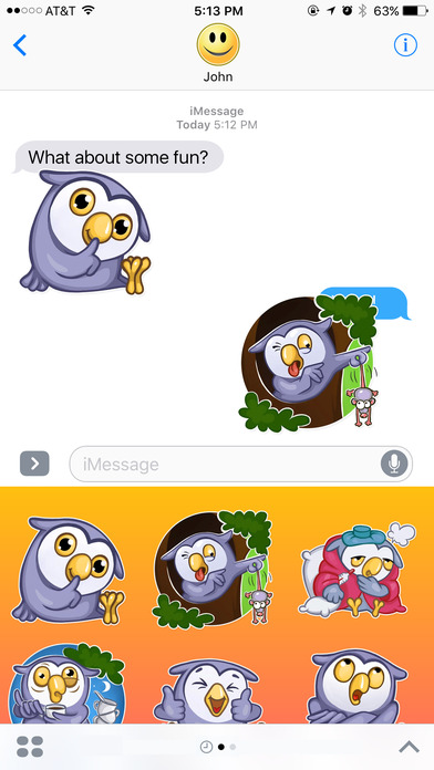 Little Funny Owlet Stickers screenshot 2