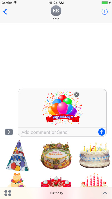 Stickers Birthday screenshot 4