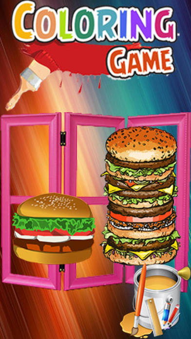 Paint Burger Kids Smart Version screenshot 3