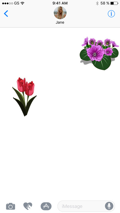 Flower Cartoon Sticker Pack! screenshot 2