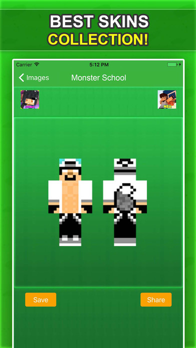Monster School & Herobrine Skins For Minecraft PE screenshot 3