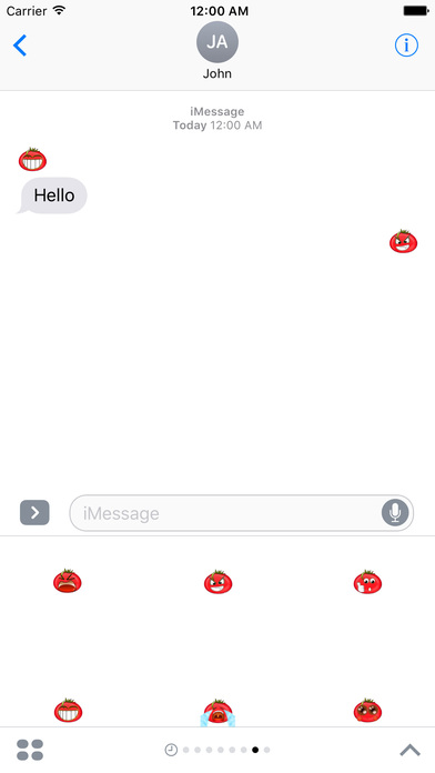 FoodMoji -  Red Tomato screenshot 2