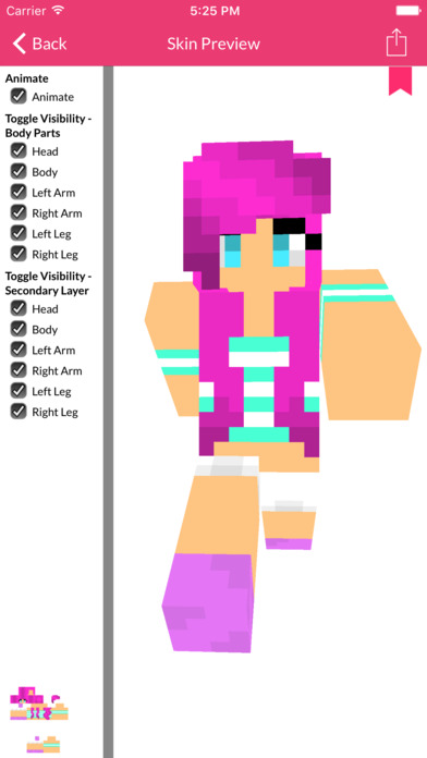Girl Skin For Minecraft Edition screenshot 2