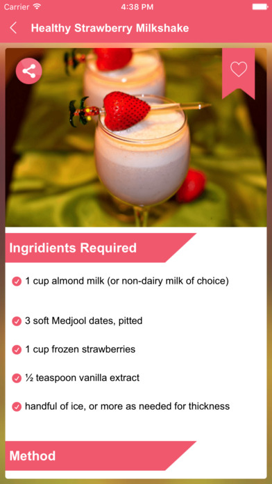 Milk Shake Recipes - Sugar Free screenshot 4
