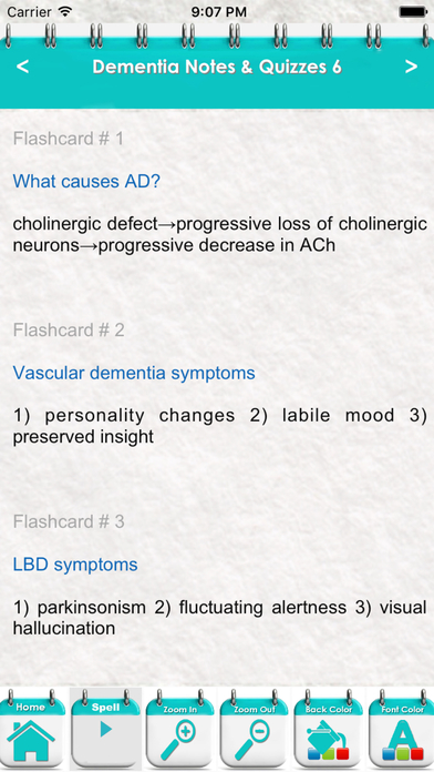 Dementia Practice Test 2400 Flashcards Study Notes screenshot 4