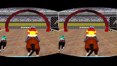 VR Horse Jumping : 3D Hill Racer Simulator 2016 screenshot 3