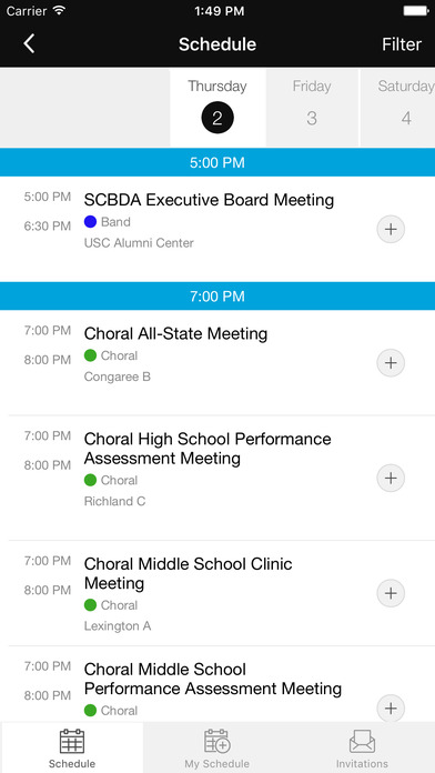 SCMEA Events App screenshot 4