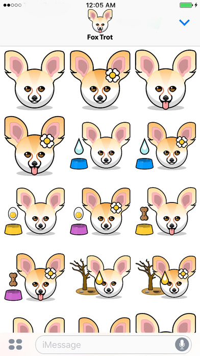 Fox Trot Stickers - Fennec Emoji Meme screenshot 2