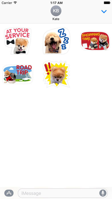 Coco The Pomeranian Dog Stickers - Happy Holidays screenshot 2