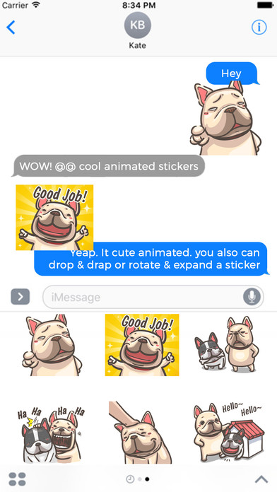 Dog Pull Emojis Animated Stickers screenshot 3