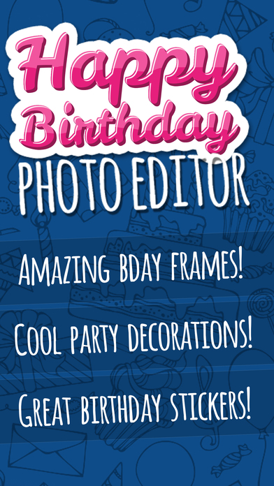 Birthday Photo Editor with Stickers and Frames screenshot 2