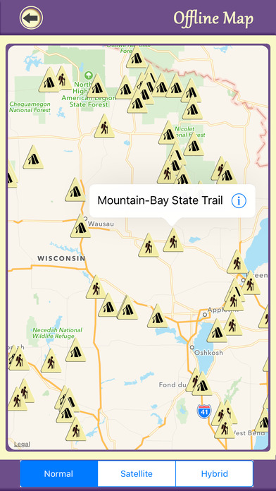 Wisconsin Campgrounds & Hiking Trails,State Parks screenshot 2