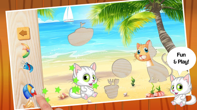 Cute Cats Puzzle Activity for Girls Learning screenshot 3