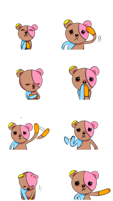 Colorful Teddy > Stickers! screenshot 4
