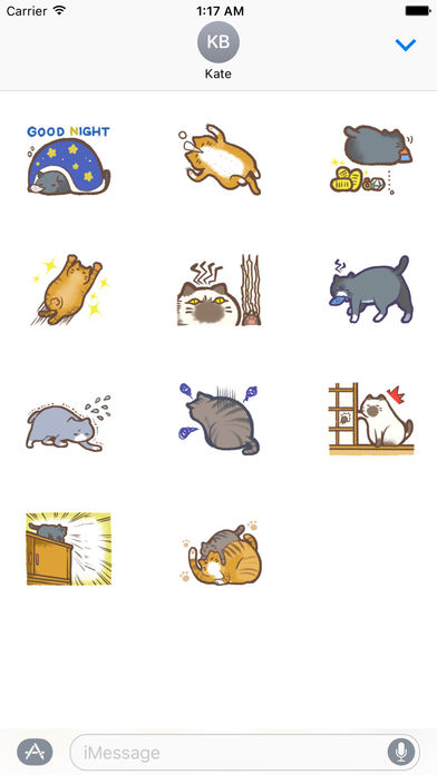 Naughty And Lovely Cat Sticker screenshot 3