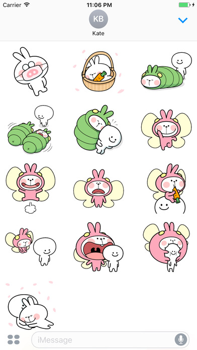 The Bunny Brat Spring Stickers screenshot 3