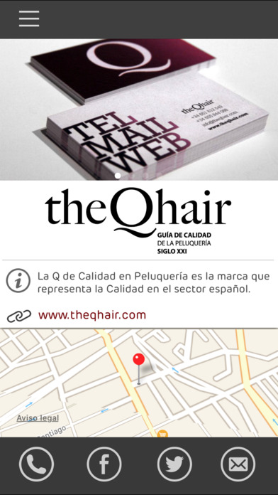 theQhair Guía de Calidad de la Peluquería Española screenshot 2