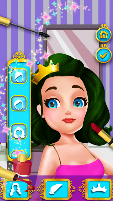 Royal Princess Castle Story: Long Hair Salon Game screenshot 3