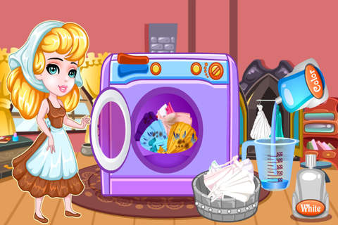 Girl Laundry Day - House Clean screenshot 2