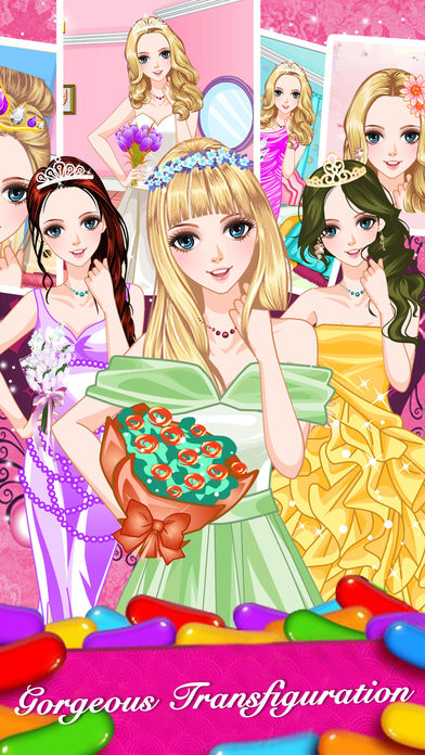 Princess party dress - Girls Dressup & Makeover screenshot 2