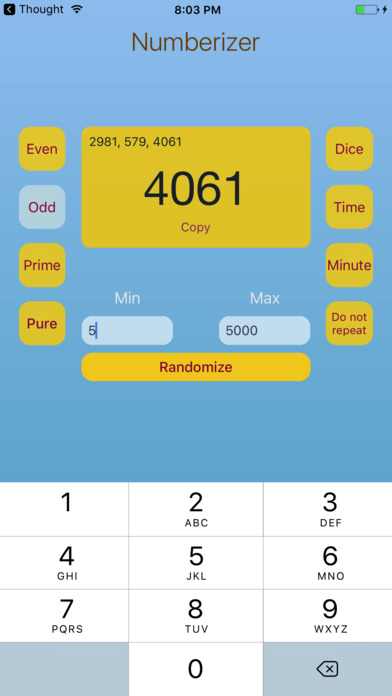 Numberizer - The ultimate random number generator screenshot 3