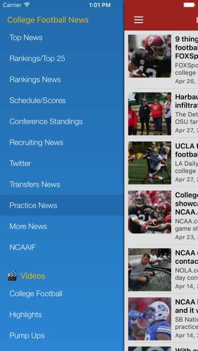 College Football News - Scores, Schedule & Ranking screenshot 2