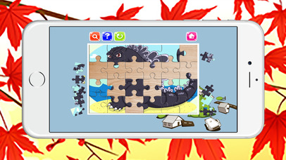 Jigsaw Puzzles Sliding Games for Cartoons Godzilla screenshot 4