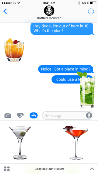 Cocktail Hour Stickers screenshot 2