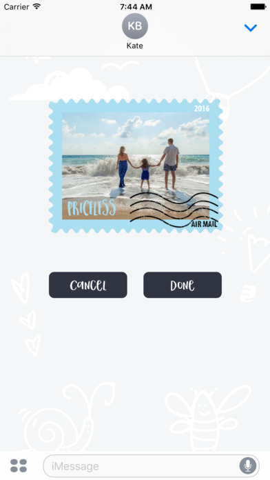 Postage Stamps for iMessage Stickers screenshot 4