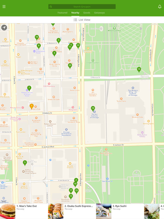 Screenshots of Groupon - Deal, Coupon & Discount Shopping App for iPad