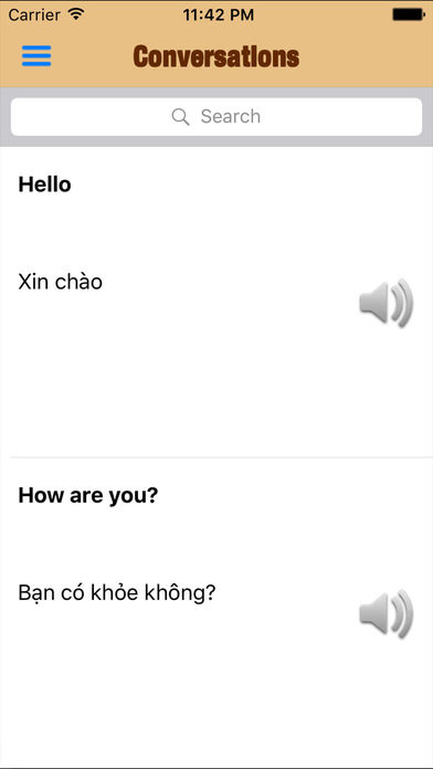 Vietnamese Phrasebook - My Languages screenshot 2