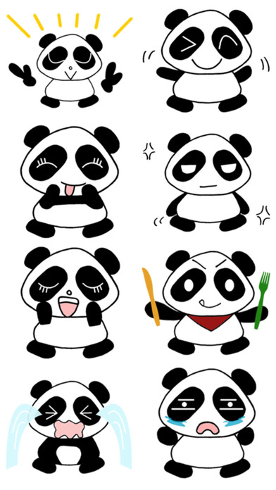 Unusual Panda Stickers! screenshot 3
