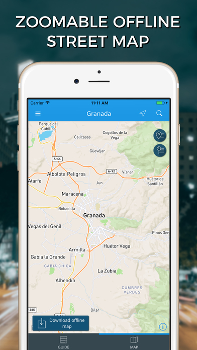 Granada Travel Guide with Offline Street Map screenshot 4