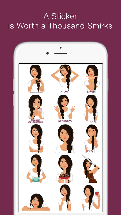 Telle-Lilly: Chic stickers for women & girl talk screenshot 2