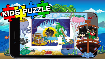 Fun Pirates Jigsaw Puzzles Educational Kids Games screenshot 3