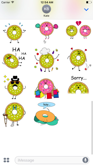 Animated Donut Lovers Stickers screenshot 2