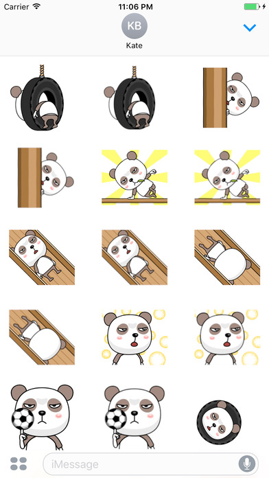 Taboo The Funny Panda Animated Sticker screenshot 3