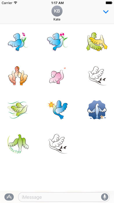 Pretty Dove Stickers screenshot 3