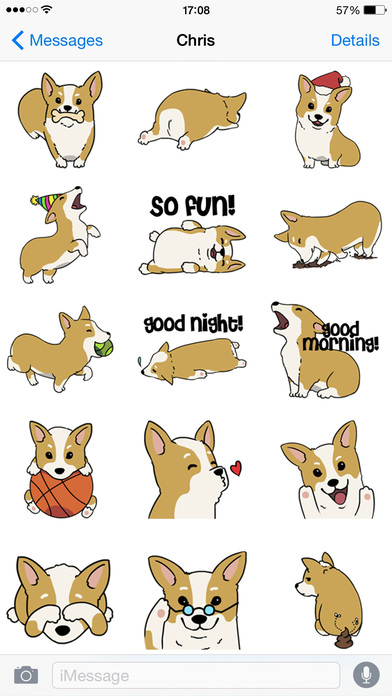 CorgMoji Corgi Emoji Stickers screenshot 2