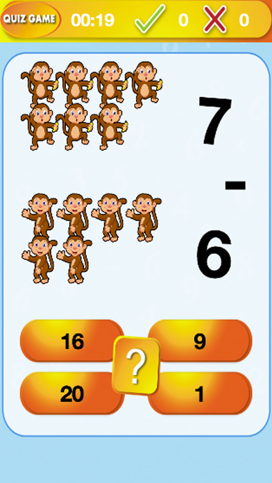 Monkey Math Game for Kids screenshot 2