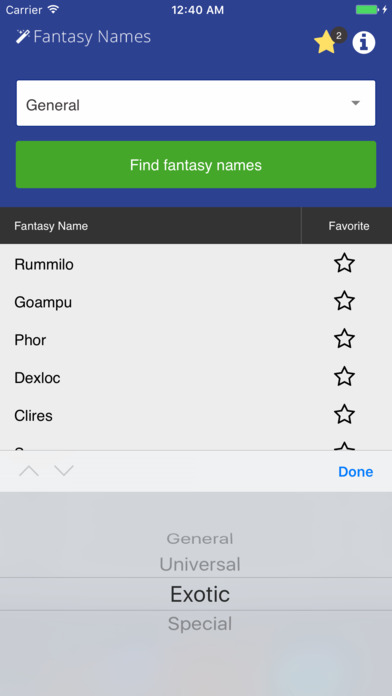 a! Fantasy Names screenshot 4