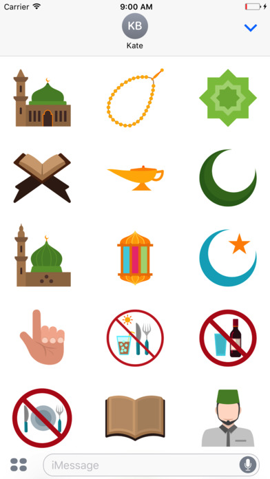 Islamic iMessage Sticker Pack screenshot 2